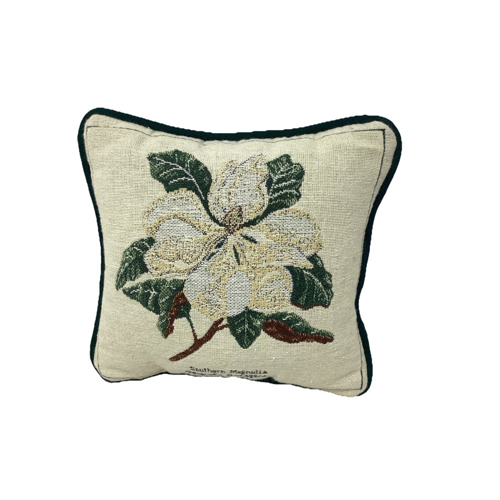 Vintage Riverdale Mini Pillow Winter Accent Square Southern Magnolia 8x8